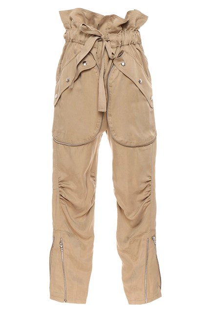 Pantalone paper waist - Marrone (XS)