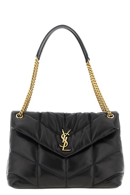 Borsa a spalla 'Loulou Puffer' media - Nero