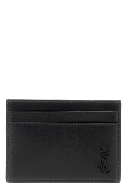 Portacarte pelle logo - Nero (U)