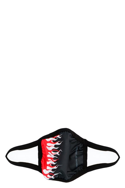 Mascherina 'Fiamme' - Nero (U)