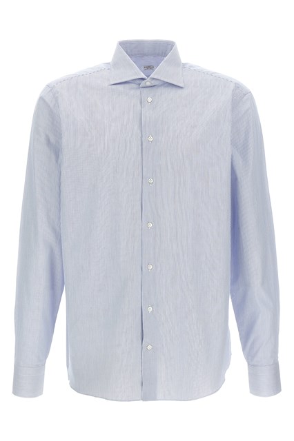 Camicia cotone righe - Azzurro (43 cm)