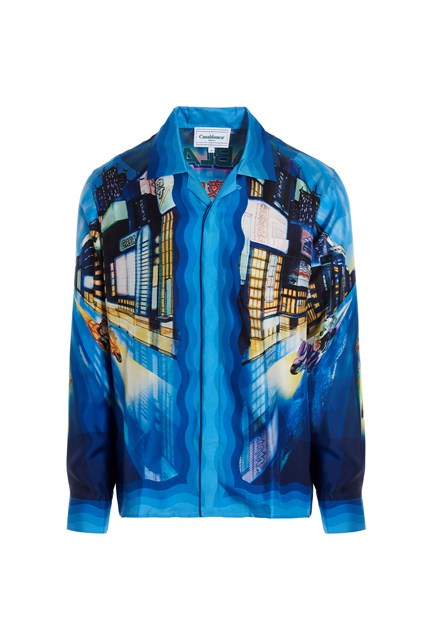 Camicia seta stampata