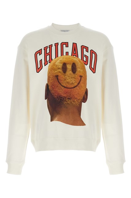 Felpa 'Chicago - Smile' - Bianco