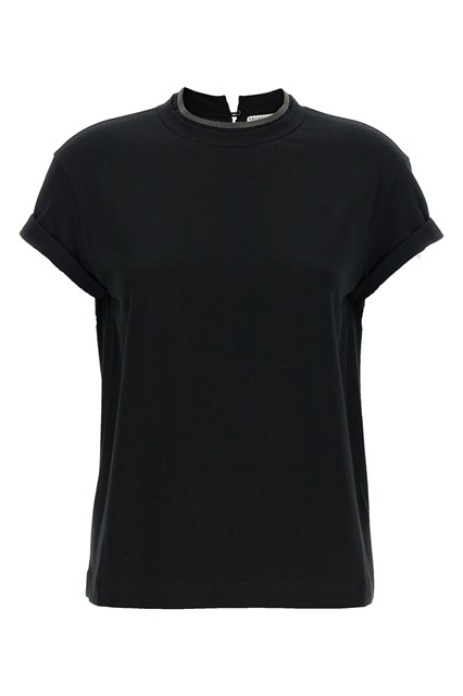 T-shirt girocollo Monile - Nero (XS)