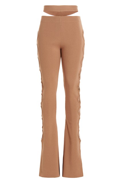 Pantalone cut out lacci - Beige (XS)