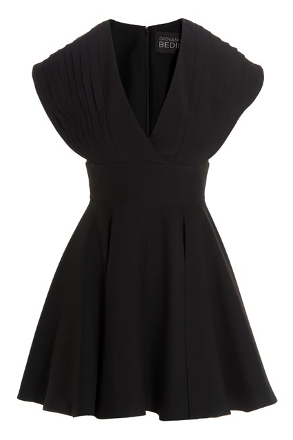 Abito mini dettaglio plissè - Nero (44 IT)
