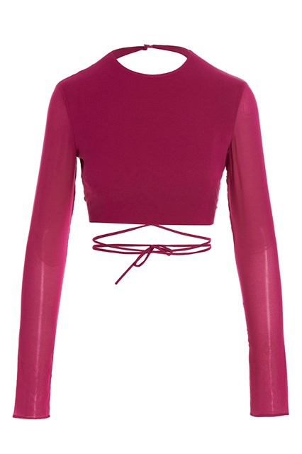 Top cropped georgette - Fuxia (40 IT)