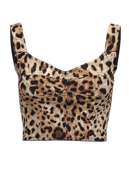 Top bustier 'Leopardo'