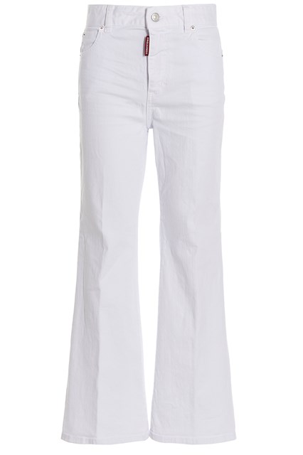 Jeans 'Super Flared Cropped' - Bianco (40 IT)