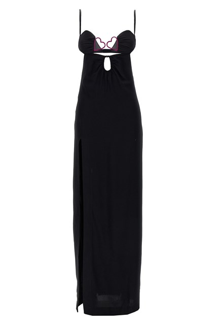 Abito lungo 'Heart Bra' - Nero (S)