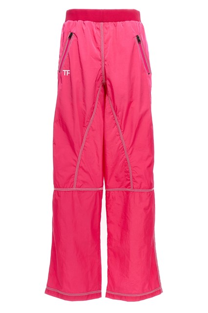 Pantalone nylon logo - Fuxia (34 IT)