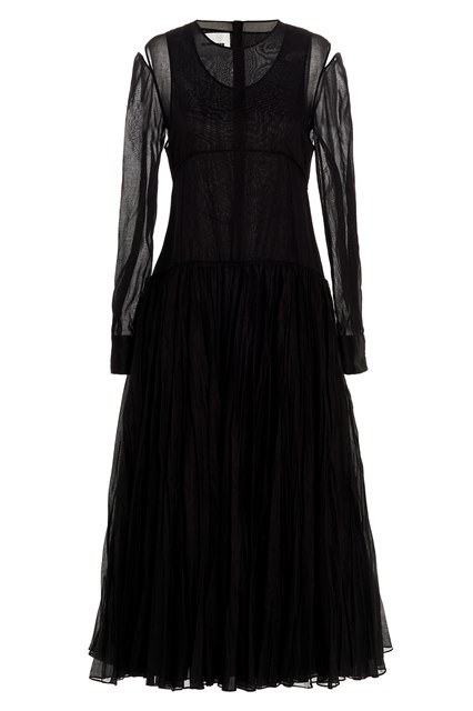 Abito gonna pieghe - Nero (36 DE)