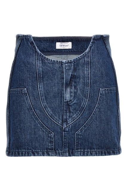 Gonna mini 'Motorcycle' - Blu (38 IT)