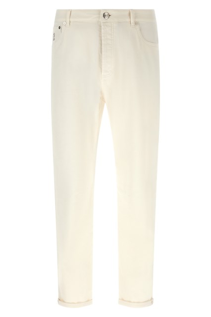 Jeans denim ricamo logo