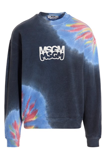 Felpa tie dye stampa logo by Burro Studio - Multicolor