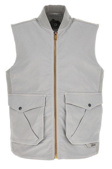 Gilet canvas - Grigio