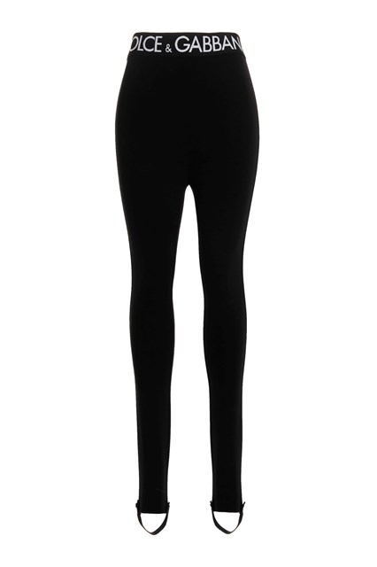 Leggings logo - Nero (46 IT)