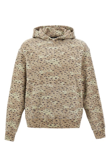 Felpa con cappuccio 'Camo leopard' - Beige (S)