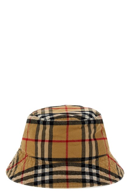 Bucket hat check - Beige (S)