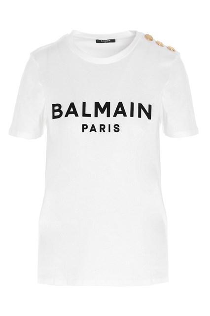 T-shirt stampa logo - Bianco/Nero