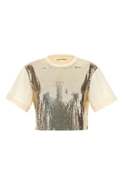 Top paillettes metalliche - Oro (40 FR)