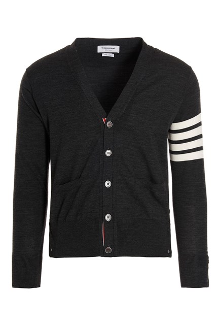 Cardigan lana merino - Grigio (4)