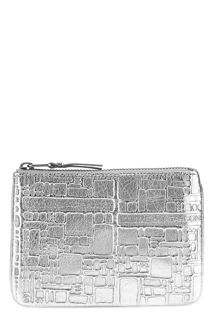 Portafoglio 'Embossed Logotype' - Argento (U)