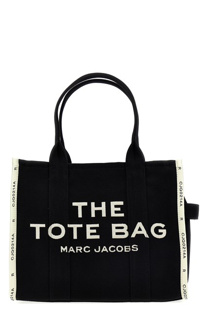 Shopping 'The Jacquard Large Tote' - Bianco/Nero