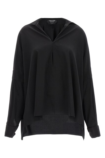 Camicia crepe de chine - Nero (36 IT)