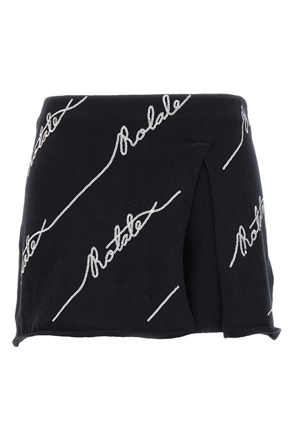 Skort 'Sequin Logo Mini' - Bianco/Nero (38 DE)