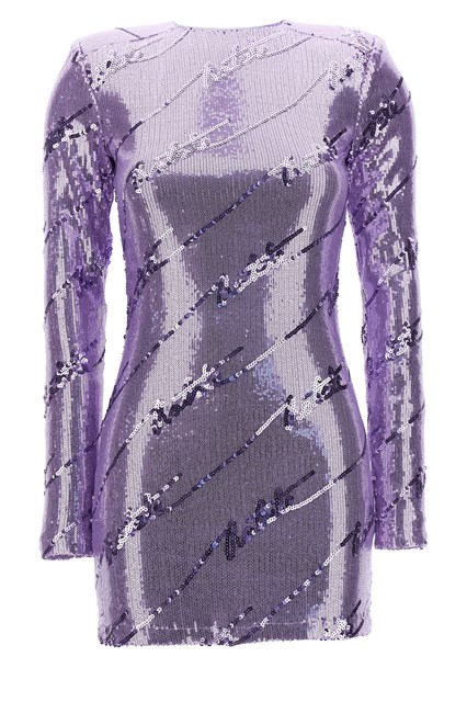 Abito mini paillettes - Viola (32 DE)