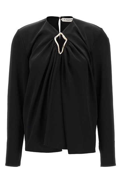 Blusa dettaglio metallico - Nero (38 FR)