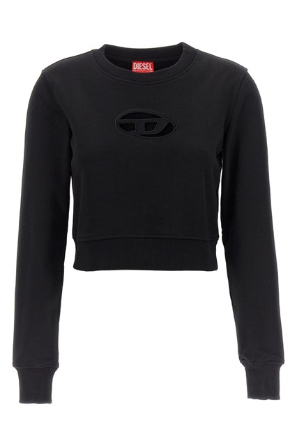 Felpa cropped 'F-Slimmy' - Nero