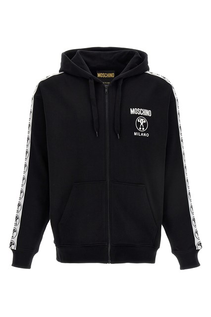 Felpa con cappuccio 'Double Question Mark' - Bianco/Nero (46 IT)