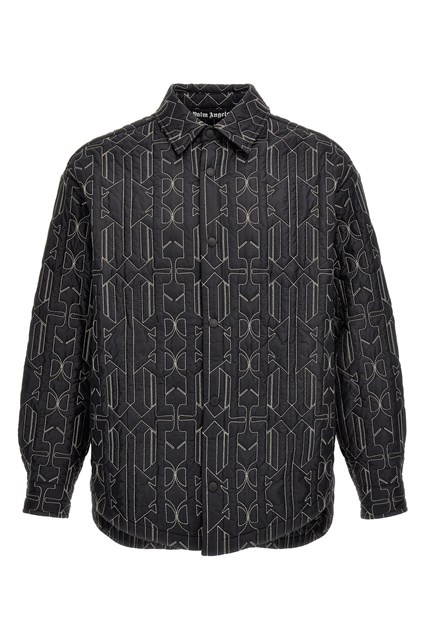 Giacca 'All Monogram Quilted Dover' - Grigio (S)