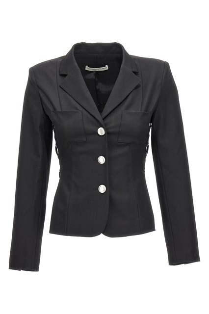 Blazer monopetto lacci - Nero (42 IT)