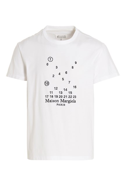 T-shirt ricamo logo - Bianco/Nero