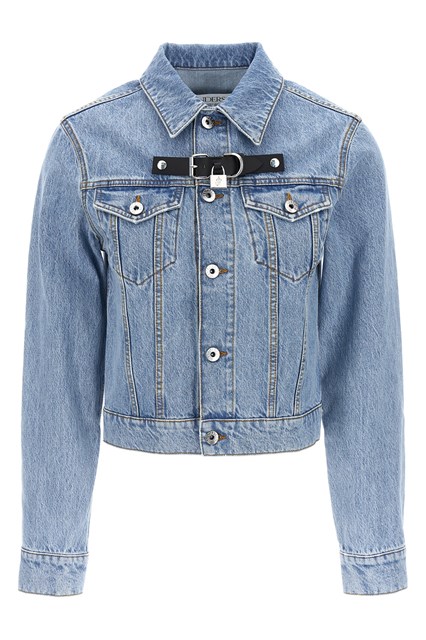 Giacca 'Padlock Strap Trucker' - Azzurro (XS)