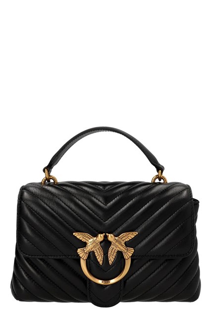 Borsa a mano 'Big Lady Love Bag Puff Chevron' - Nero