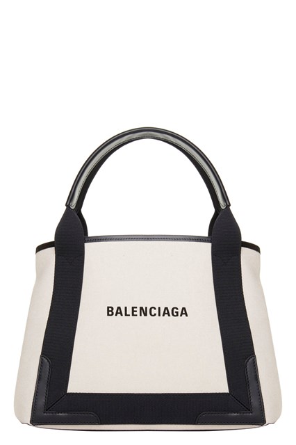 Shopping 'Cabas Navy' piccola - Bianco/Nero (U)