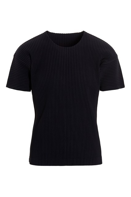 T-shirt plissè - Blu (3)