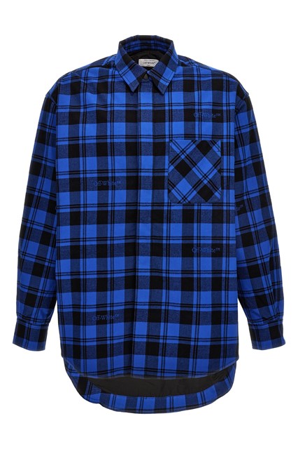 Overshirt 'Check Flannel' - Blu (XS)