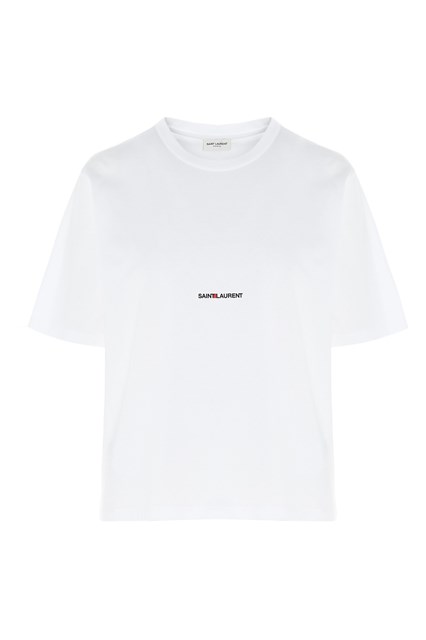 T-shirt 'Saint Laurent Rive Gauche' - Bianco (XS)