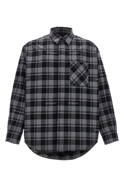 Giacca 'Check Flannel Padded' - Grigio (XS)
