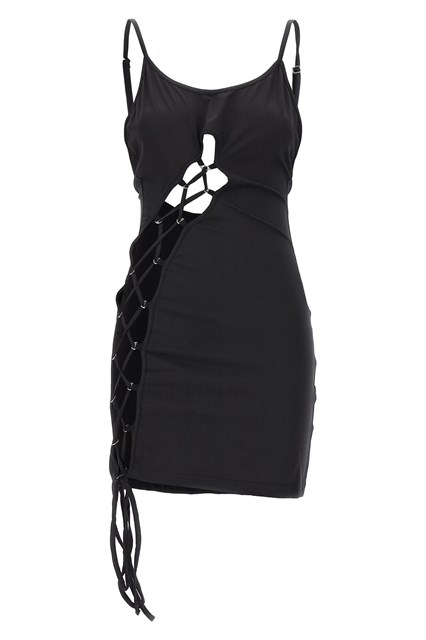 Abito 'Lace-up' - Nero (M)