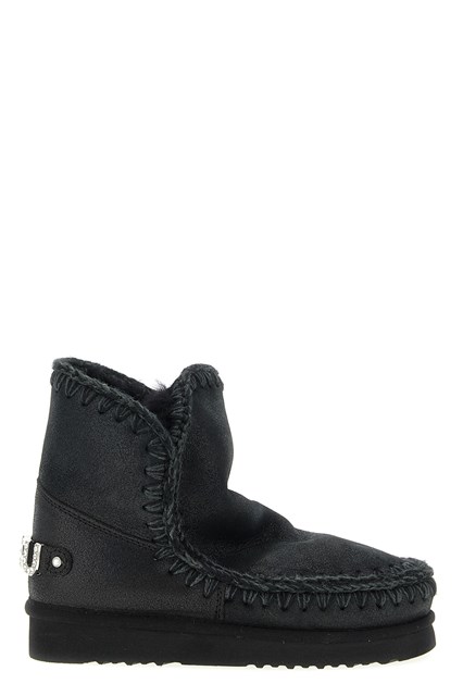 Stivaletto 'Eskimo 18 Rhinestone Logo' - Nero (36)