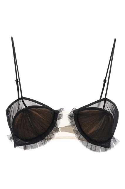 Reggiseno 'Exploding Flower' - Nero (M)