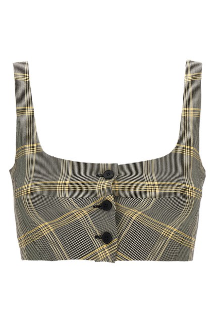Top cropped check - Multicolor (40 IT)