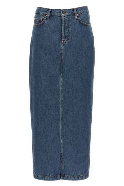 Gonna denim 'Column' - Blu (25)