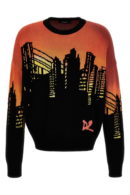 Maglione intarsio - Multicolor